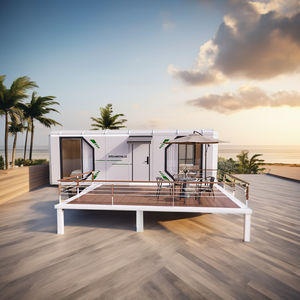 Unité de salle de bain préfabriquée de luxe détachable de 40 pieds Structure en acier Maison en conteneur Villa mobile modulaire de luxe pour l'<span class=keywords><strong>immobilier</strong></span> - Product Image 1