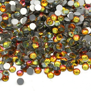 Pierres <span class=keywords><strong>de</strong></span> cristal à dos plat, arc-en-ciel, mélange <span class=keywords><strong>de</strong></span> strass en verre rond, grand <span class=keywords><strong>paquet</strong></span> pour bricolage - Product Image 3