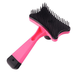 Pet grooming comb, cat and dog hair removal comb, one-<b>button</b> <b>press</b> for hair removal and self-cleaning. - Product Image 2