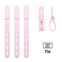 Attaches-câbles en silicone, organisateur de câbles réutilisable, organisateur de cordons élastiques multifonctionnel pour le regroupement et la fixation des câbles