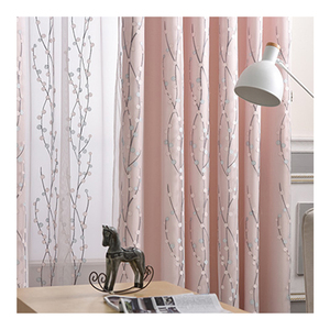 <span class=keywords><strong>Rosa</strong></span> tessuto in poliestere double-deck sheer tessuto casa <span class=keywords><strong>tende</strong></span> - Product Image 3
