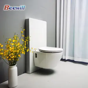 Beewill OEM/ODM Tangki Toilet Kamar Mandi Dinding Tergantung Toilet Tangki Tangki Tangki Tersembunyi Hemat Air Di Dinding Tangki Tangki dengan Bingkai Besi