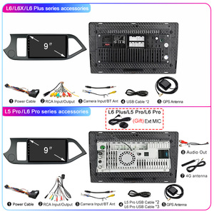 Lehx L6 Pro 8Core 4G + 5G Wifi 2 DIN <span class=keywords><strong>Android</strong></span> Tự Động Stereo Đài Phát Thanh Xe Hơi Cho Kia Picanto 2011 2014 Carplay GPS Đài Phát Thanh Xe DVD Máy Nghe Nhạc - Product Image 6