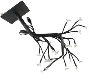 Luces de Árbol de Flores de Cerezo, 24 LED 48 LED, Guirnalda de Luces de Hadas, Funciona con USB, Árbol Artificial de Luces para Regalo, Festividades y Días Festivos - Product Image 4