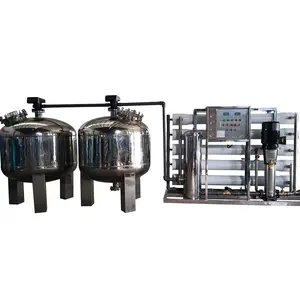 10TPH water treatment machinery reverse osmosis flushing water system sewage purification system large storage tank