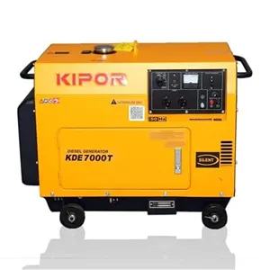 Portable 5kw 6.5kva Silent Diesel Generator fábrica venda direta para alimentação familiar para uso individual