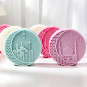 Mosquée ronde lune Silicone <span class=keywords><strong>moule</strong></span> à la main savon Art maison aromathérapie bougie décoration <span class=keywords><strong>Eid</strong></span> <span class=keywords><strong>Mubarak</strong></span> Raramadan gâteau <span class=keywords><strong>chocolat</strong></span> <span class=keywords><strong>moule</strong></span> - Product Image 1