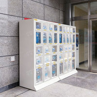 Distributeur d'eau en bouteille modulaire pour la communauté, avec grands compartiments, idéal pour les petites entreprises