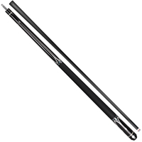 Queue de billard en carbone de 58 pouces, 2 pièces, technologie Black Technology, avec poignée en cuir