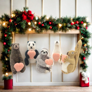 Ornement animalier en feutre de laine fait main pour la décoration de la maison et les fêtes de Noël, idéal pour les décorations suspendues de Noël - Product Image 2