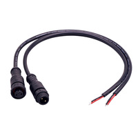 Cableado M14 macho-hembra de silicona con revestimiento de cobre, impermeable, de 4 núcleos, con líneas paralelas dobles para drones de protección de plantas