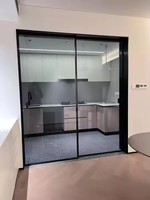 Portes coulissantes en aluminium personnalisées de haute qualité Double vitrage économe en énergie pour Patio Balcon Chambre Caractéristique étanche