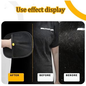 Găng tay chải chuốt thú cưng hai mặt chất lượng cao, dụng cụ loại bỏ lông thú cưng trên quần áo, đồ nội thất, chó, mèo, giá xuất xưởng, có thể tái <span class=keywords><strong>s</strong></span>ử dụng - Product Image 2