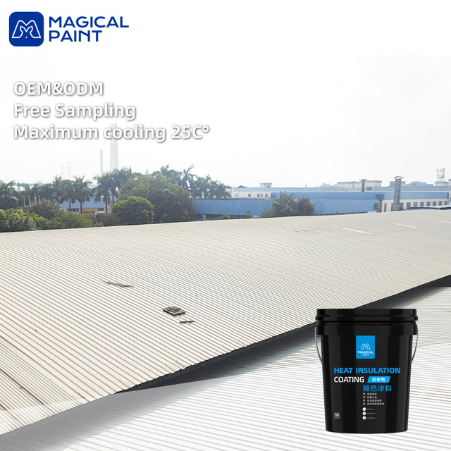 Reflective Cooling Acrylic Paint for Roof Thermal and Heat Insulation Water-based Heat Reflective Paint for Metal Roof