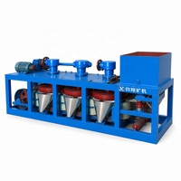 Séparateur magnétique à sec à 3 disques pour la récupération de l'étain et du coltan, machine électromagnétique haute intensité avec moteur