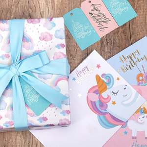 Venta al por mayor de alta calidad, 80g, papel tisú recubierto de Navidad, 43*300cm, regalo de lujo, embalaje de cumpleaños personalizado, rollo de papel de regalo - Product Image 2