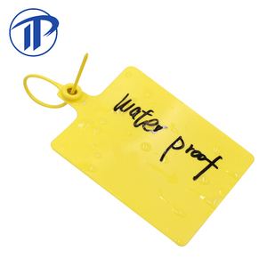 Sceau en plastique pour bagages d'avion PN-PS2114, avec numéro de série imprimé sur mesure, sangle de maintien à tirette et verrou. - Product Image 4