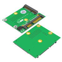 Adaptateur MSATA vers SATA III 2,5 pouces pour ordinateur portable, extension SSD pleine hauteur et demi-hauteur avec transmission 6 Gbit/s