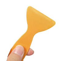 Outil de pose de film de protection automobile : Raclette jaune sur mesure pour phares, film de protection automobile, anti-ondulation, coupe-bordures, petit grattoir ABS