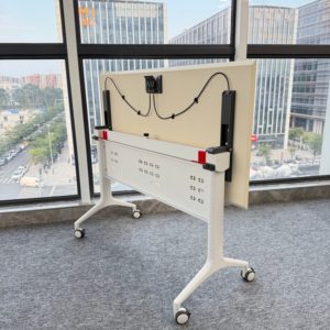 Marco de mesa plegable industrial moderno con patas de metal para uso en oficina QINGSHUAI, 1 año de garantía, almacenamiento con cajones, 1 año de garantía - Product Image 3