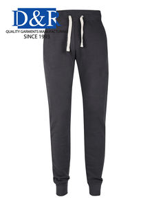 กางเกงวอร์มลำลองเอวสูงปานกลางแบนระบายอากาศโพลีเอสเตอร์/ ผ้าฝ้ายหลวมสบายเชือกผูกปิดจ็อกเกอร์สำหรับวิ่ง - Product Image 4