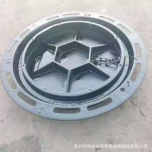 하이 퀄리티 EN124 연성 철 맨홀 커버 D400 주철 맨홀 커버 차도 맨홀 커버 - Product Image 4