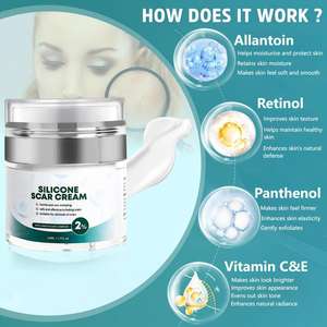 Özel etiket hyaluronik asit silikon skar temizleme kremi-organik hasarlı cilt beyazlatma sıkma jel savaş sivilce streç - Product Image 2