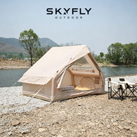 Tentes de camping d'extérieur imperméables en Oxford kaki pour la randonnée en famille et le jardin, personnalisables OEM, vente en gros