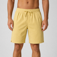 Shorts de sport pour hommes avec cordon de serrage, taille élastique, entrejambe de 7 pouces, légers, séchage rapide, respirants, anti-UV, en toile écologique