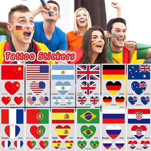 Pegatina de tatuaje temporal de la <span class=keywords><strong>bandera</strong></span> nacional argentina para la <span class=keywords><strong>cara</strong></span>, ideal para competiciones deportivas. - Product Image 1