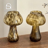 Verres à cocktail vintage en cristal à imprimé léopard champignons, gobelets créatifs décoratifs pour vin et café