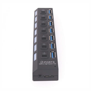 7 En 1 puerto Led <span class=keywords><strong>escritorio</strong></span> divisor de alta velocidad <span class=keywords><strong>PC</strong></span> datos Usb3.0 Por Hub adaptador estación de acoplamiento de carga 3,0 Usb Hubs en <span class=keywords><strong>escritorio</strong></span> para - Product Image 3