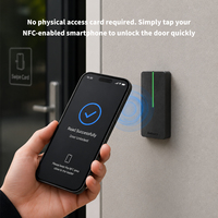 Lecteur de contrôle d'accès RFID à double fréquence tout métal étanche OSDP 125kHz 13.56MHz Carte NFC cryptée IP65 Wiegand 26-37bit