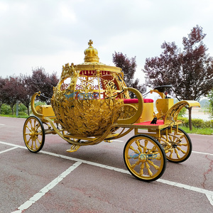 Vente en gros de chariots de <span class=keywords><strong>mariage</strong></span> électriques de haute qualité, style Cendrillon, en métal, à traction animale ou sans chevaux, pour cadeaux - Product Image 2