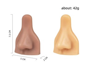 Modelo de Práctica de Nariz de Silicona 3D en Oferta, Modelo de Exhibición de Joyería para Perforaciones, para Entrenamiento en Academias de Maquillaje - Product Image 4