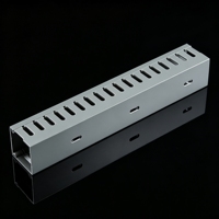 Goulotte de câblage électrique en PVC de haute qualité, canalisation de câblage, conduit de câblage en PVC gris
