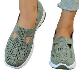 Hot Sale 2026 Summer Women Slip On Sneakers <b>Soft</b> Breathable Lightweight Factory Direct Daily Commute Casual Footwear - Product Image 2