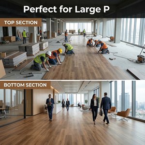 Heavy Traffic Commercial <strong>Vinyl</strong> <strong>Flooring</strong> 10 Year Warranty For Shopping Mall Corridors - Product Image 6