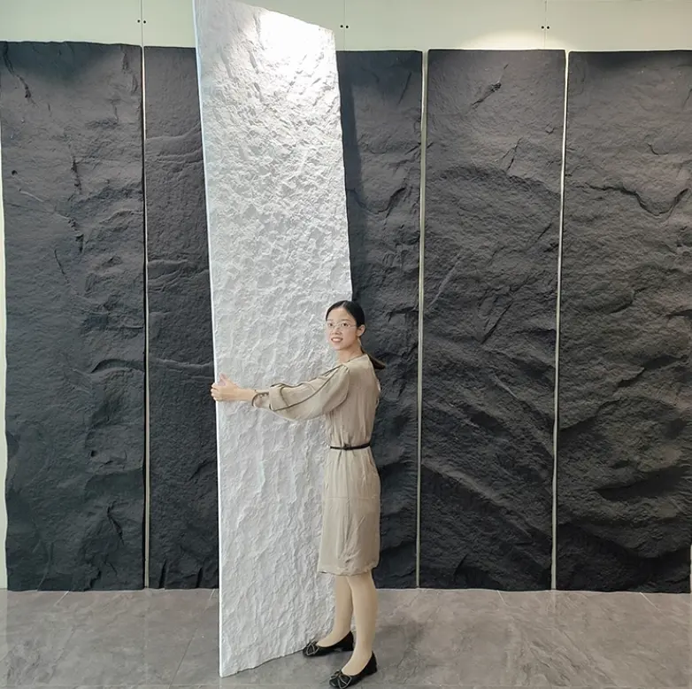 Rock Veneer Stone Wall Panel One Wall One Piece for Hotel Lobby Decorative Rock Stone Wall Panels