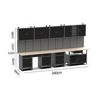 Armoire à outils en acier laminé à froid de haute qualité, résistante à l'eau, avec serrure à clé, rangement automatique, capacité de charge de 500 kg, atelier mobile