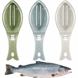 Grattoir à écailles de poisson, brosse à peau de poisson, outils pour fruits de mer, couteau de nettoyage rapide pour enlever les écailles, accessoires de cuisine - Product Image 1