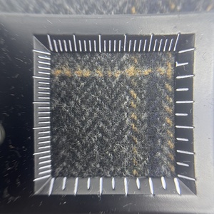 Vải sản xuất dệt Jacquard xương cá kẻ sọc Tweed LEN/Polyester Vải cho quần áo 2269 - Product Image 6