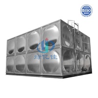 Réservoir d'eau SS assemblé en acier inoxydable de grande taille Réservoir d'eau potable