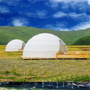 Yurta y cúpula iglú casa de campaña para la familia y el hotel Resort de lujo al aire libre tienda de campaña