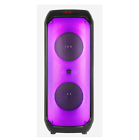 Haut-parleur de karaoké portable OEM double 8 pouces avec lumière flamme, meilleur caisson de basses pour karaoké, haut-parleur de fête 40W avec micro sans fil