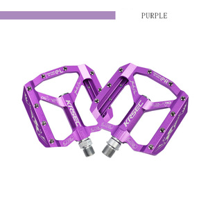 KRSEC 1 paire pédales de vélo ultra-léger en alliage d'aluminium CNC vtt pédales de vélo de montagne violet/noir/rouge/titane - Product Image 5