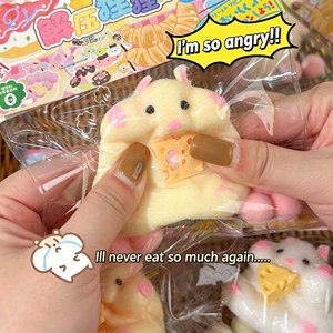 QY  Hamster en peluche Squishy jouet lente augmentation soulagement du Stress sensoriel Fidget jouet pour enfants et adultes - Product Image 3
