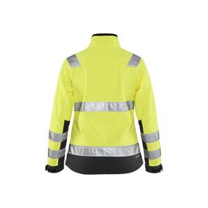 BLAKLADER - 490225173399XXL Women's <b>Hi</b>-<b>Vis</b> <b>Softshell</b> <b>jacket</b> Yellow/Black - EAN 7330509508497 <b>HI</b>-<b>VIS</b> WORKWEAR - Product Image 2
