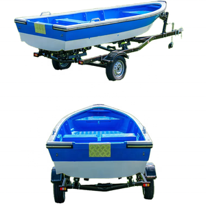 Lancha rápida de pesca en el mar de doble capa, autodrenaje, 4-8 metros de longitud, gasolina, logotipo personalizado, <span class=keywords><strong>barco</strong></span> de fibra de vidrio - Product Image 1