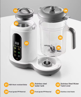 Robot culinaire pour bébé 400 ml, cuiseur vapeur et mixeur en un, préparateur de purée automatique pour les repas quotidiens des nourrissons, utilisation électrique